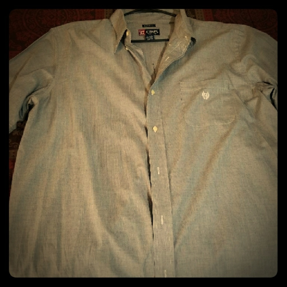 Light blue short sleeved Ralph Lauren button-up